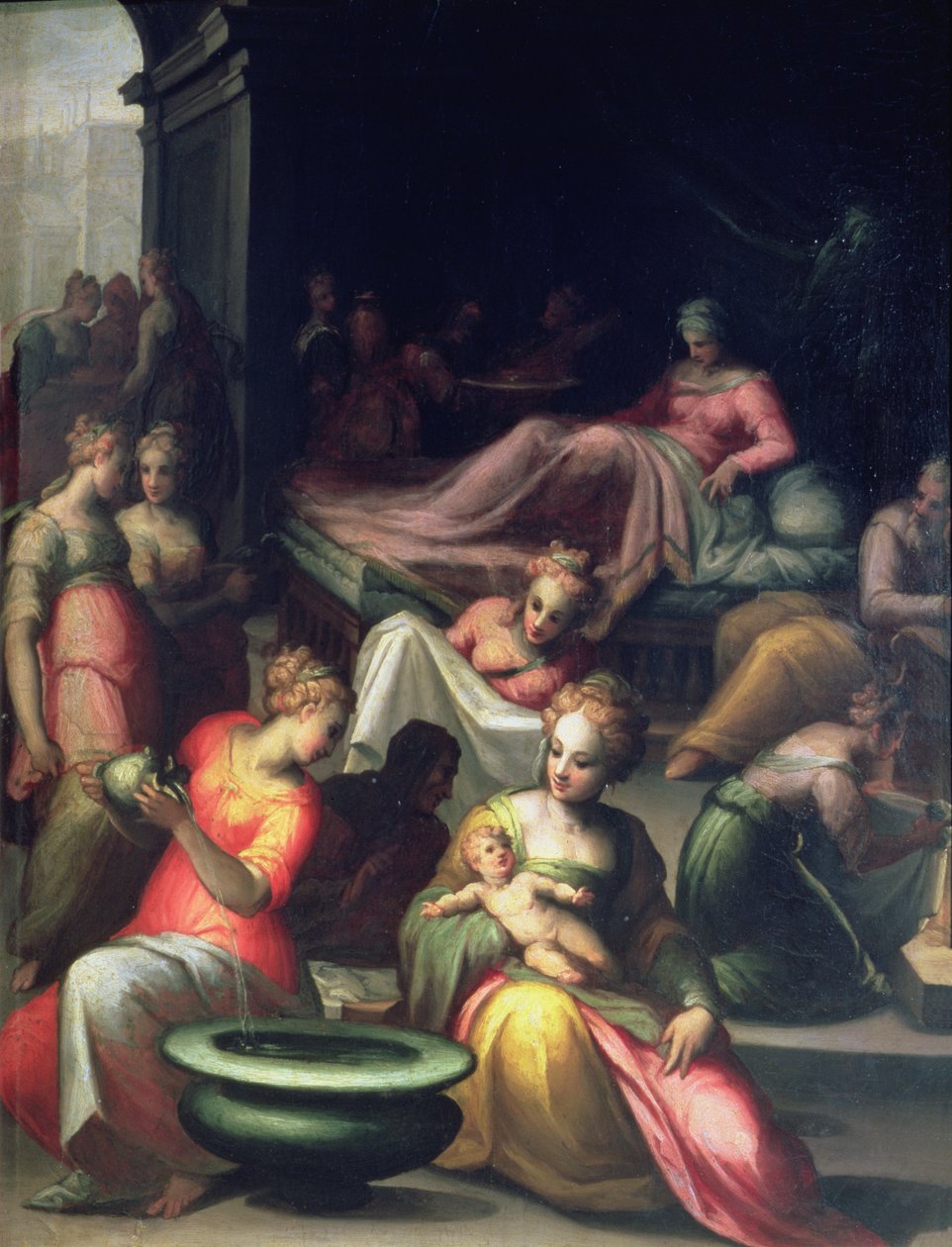 Johannes Døberens fødsel af Giovanni Battista Naldini