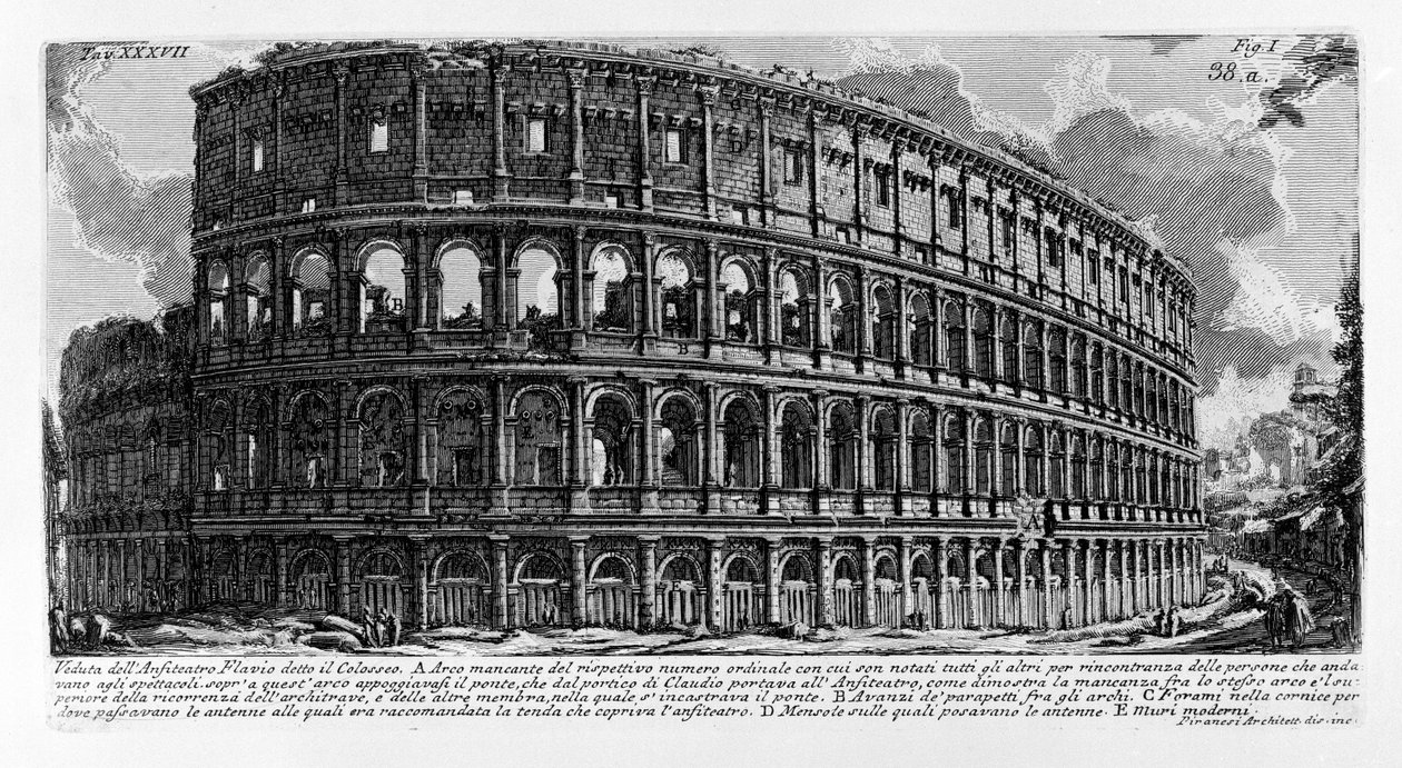 Colosseum af Giovanni Battista Piranesi