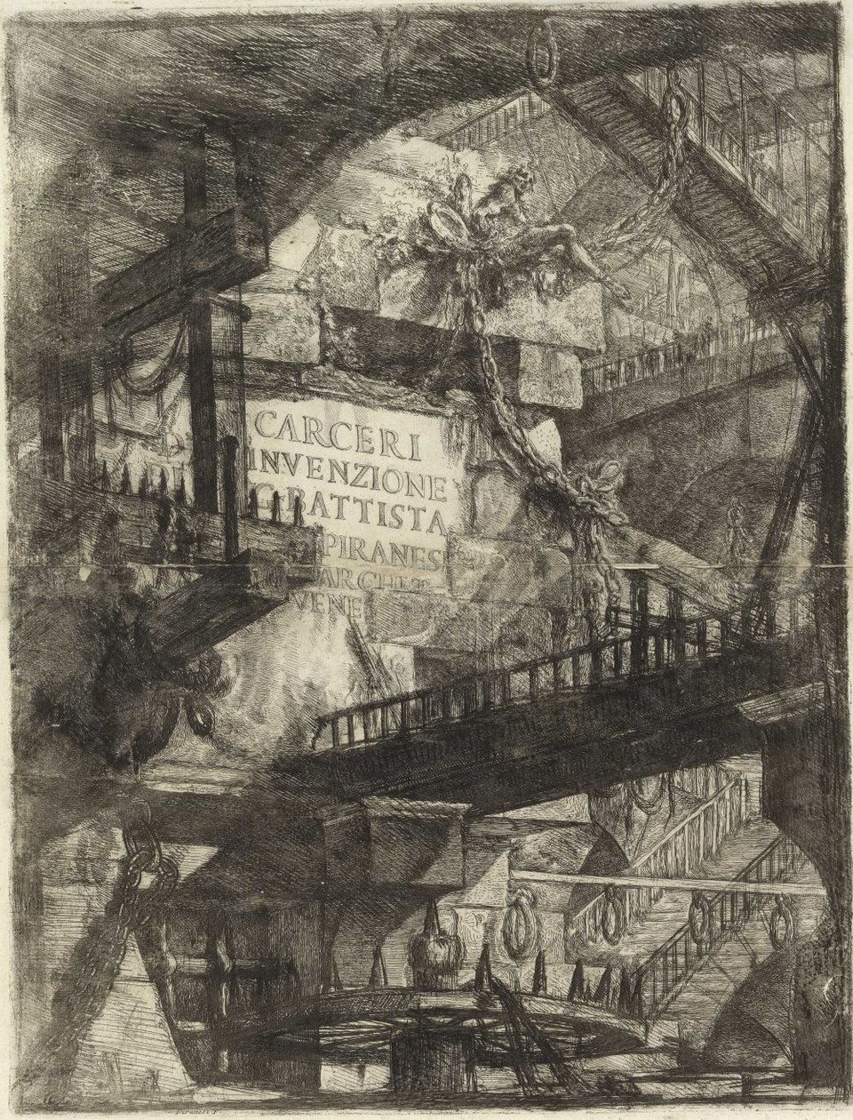 Dinventions fængsler [frontispice]. af Giovanni Battista Piranesi