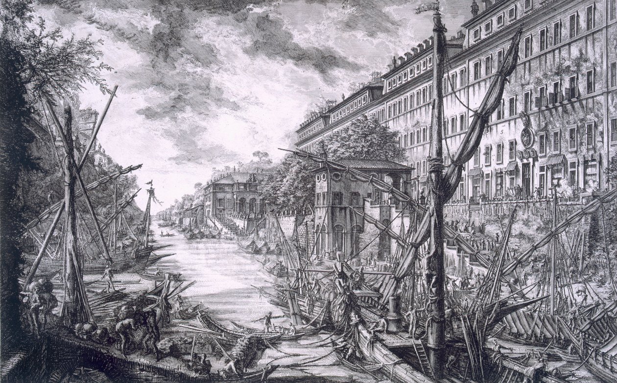 Udsigt over havnen i Ripa Grande, fra 