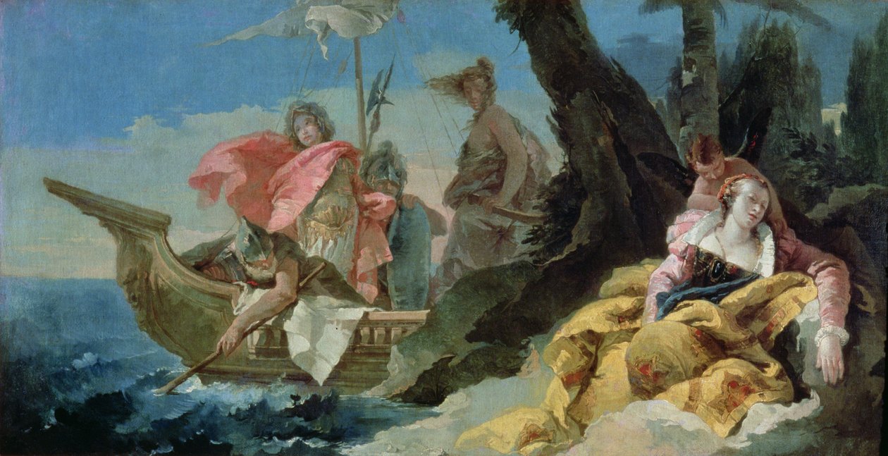 Rinaldo forlader Armida af Giovanni Battista Tiepolo