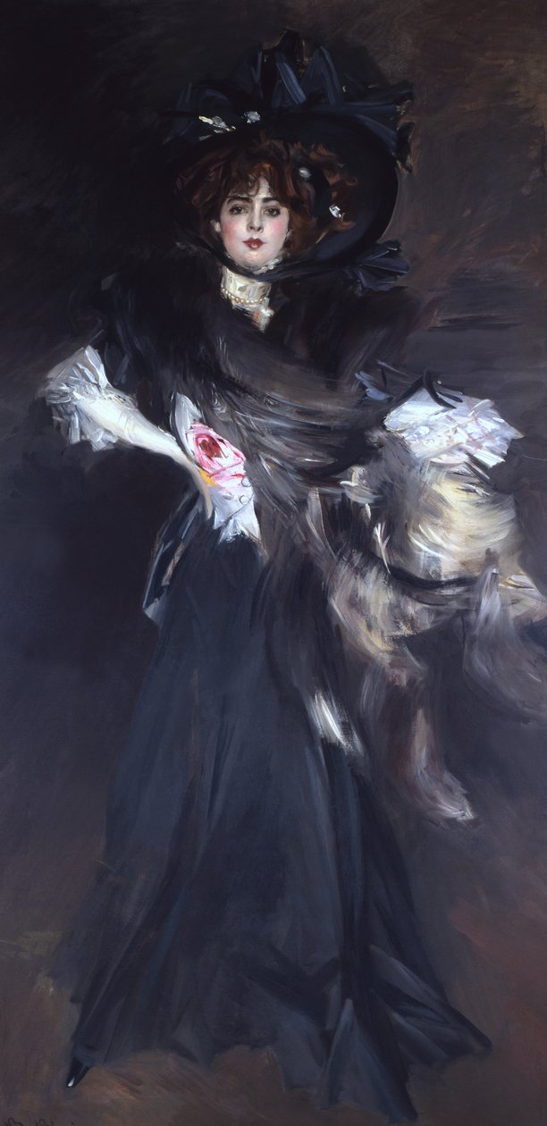 Portræt af en kvinde af Giovanni Boldini