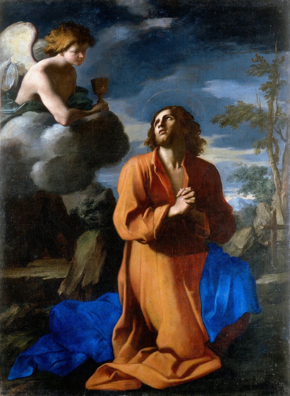 Kristus i olivenhaven. Værk af Giovanni Domenico Cerrini af Giovanni Domenico Cerrini