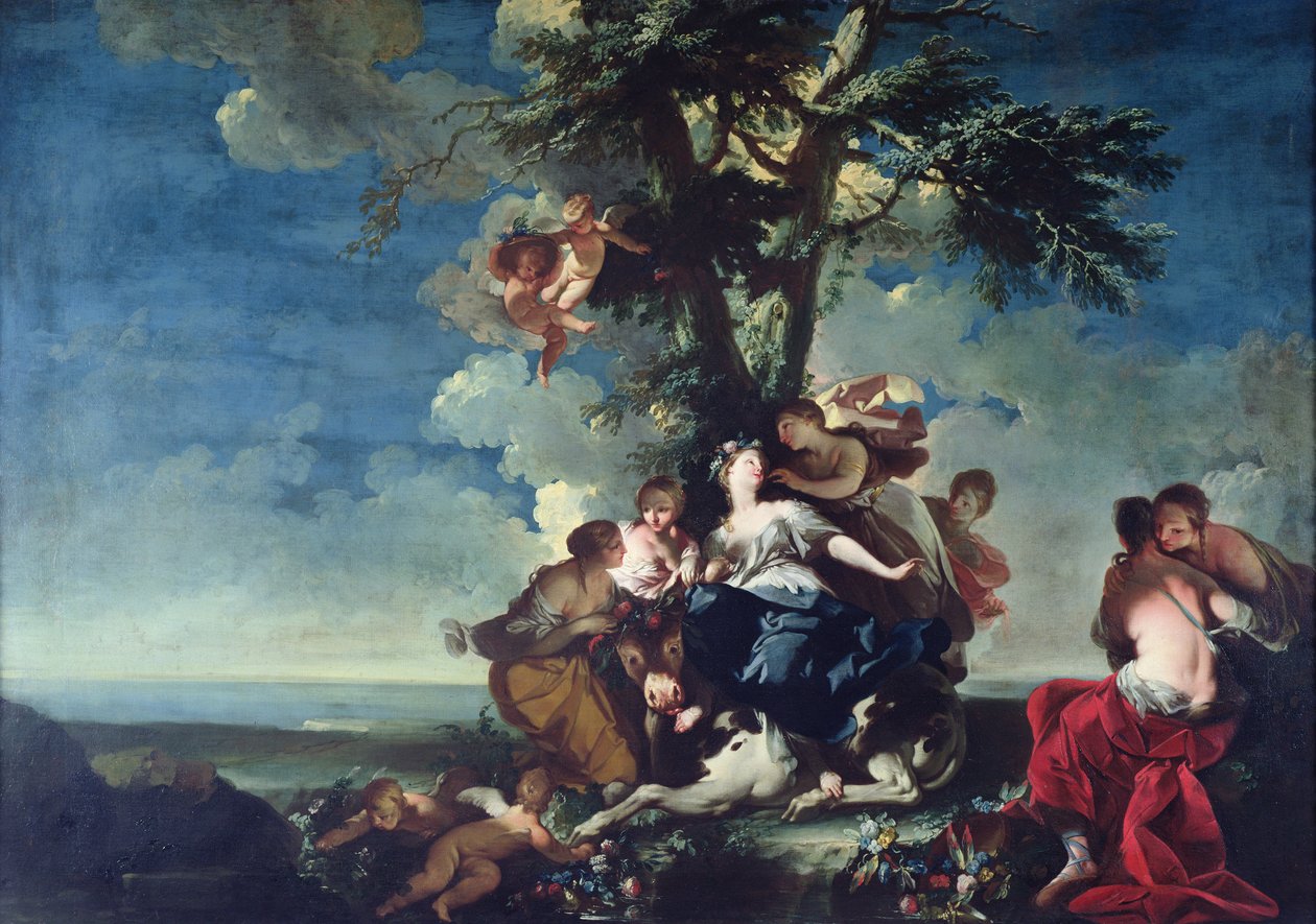 Europas voldtægt, 1728-37 af Giovanni Domenico Ferretti