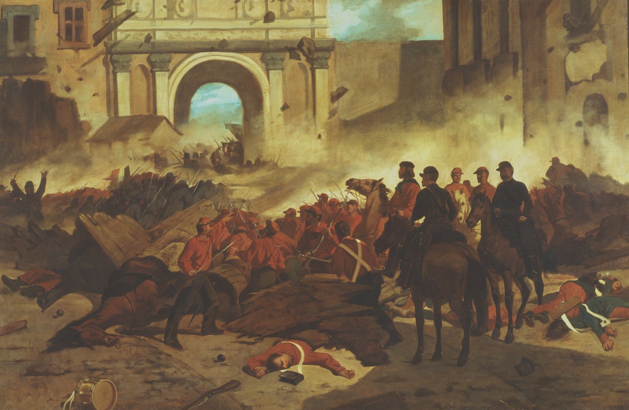 Garibaldi at Palermo af Giovanni Fattori