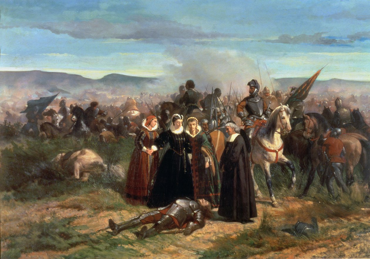 Mary Stuart i slaget ved Langside, maj 1568 af Giovanni Fattori