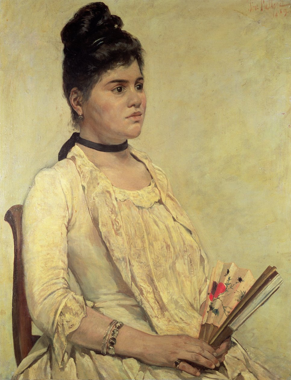Portræt af steddatteren, 1889 af Giovanni Fattori