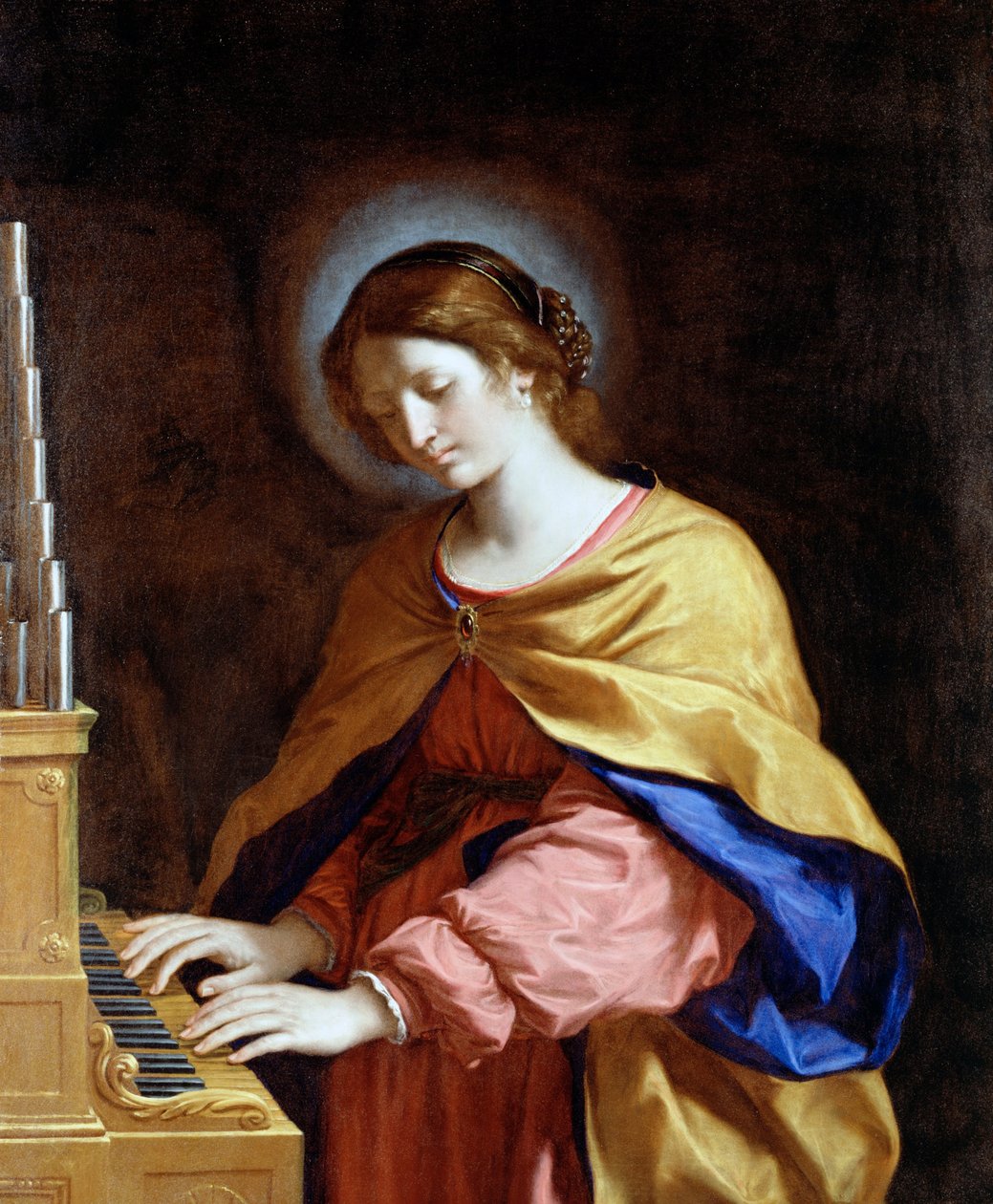 St. Cecilia af Giovanni Francesco Barbieri