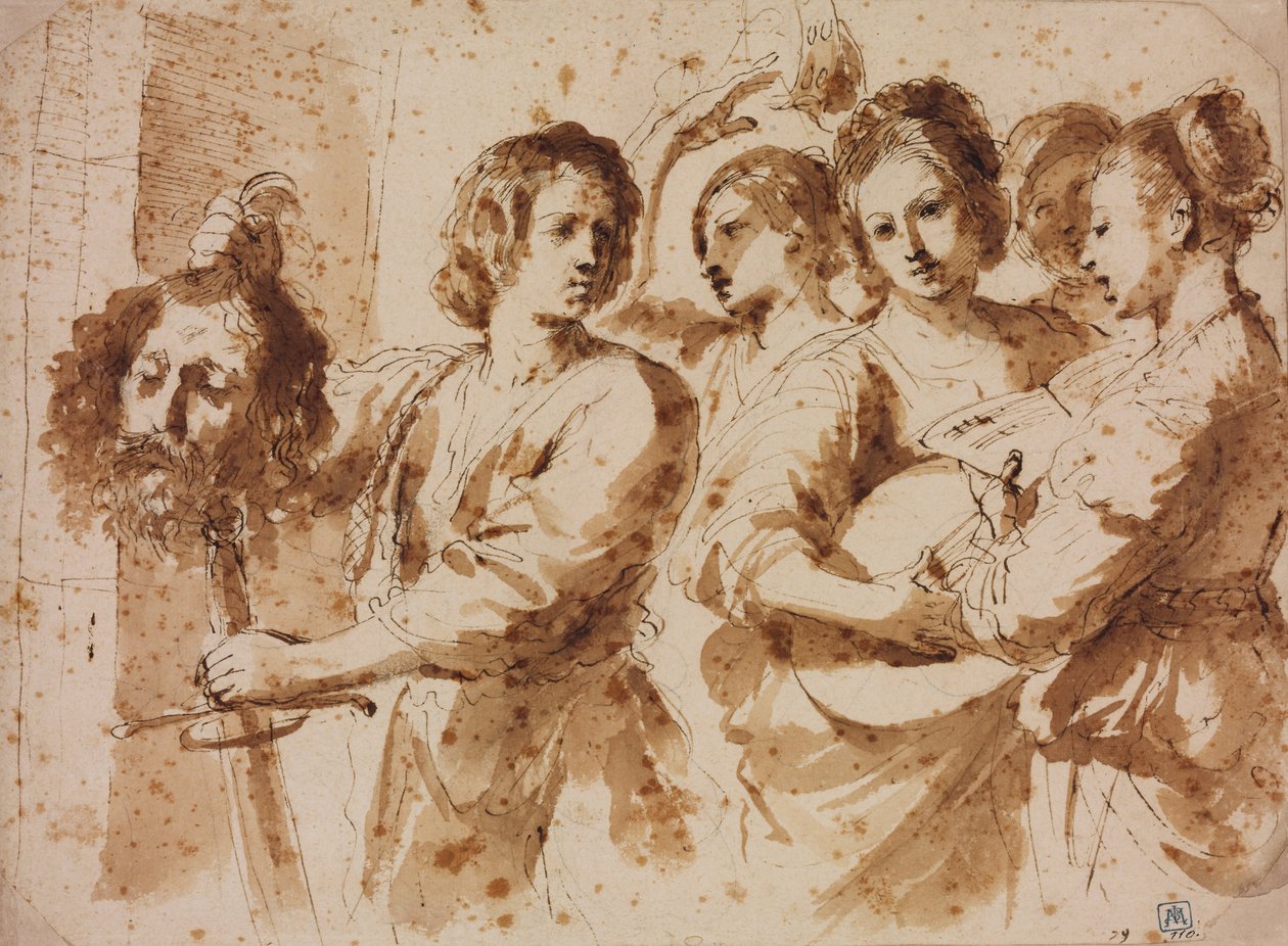 Davids triumf af Giovanni Francesco Barbieri