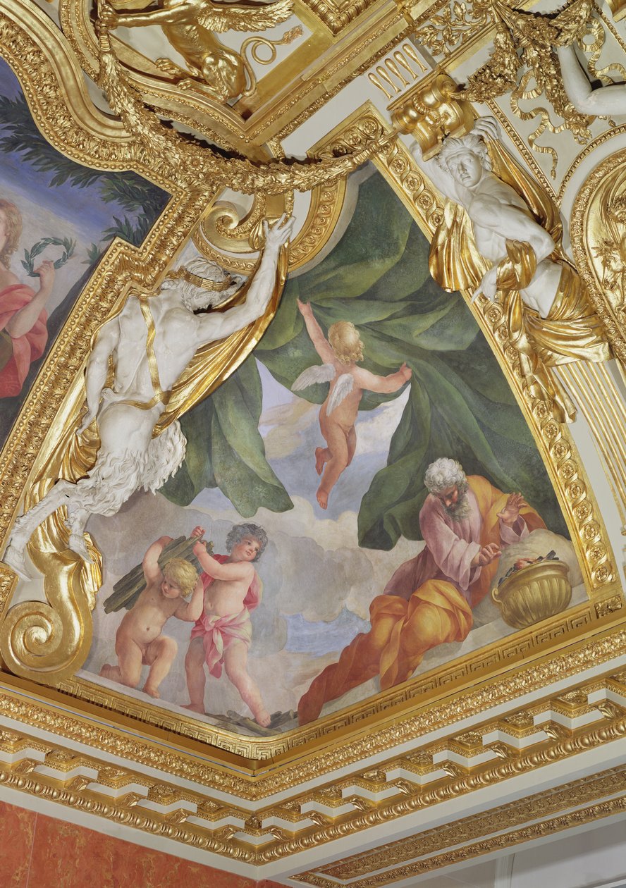 Allegory of Winter, 1655-58 (vægmaleri) af Giovanni Francesco Romanelli