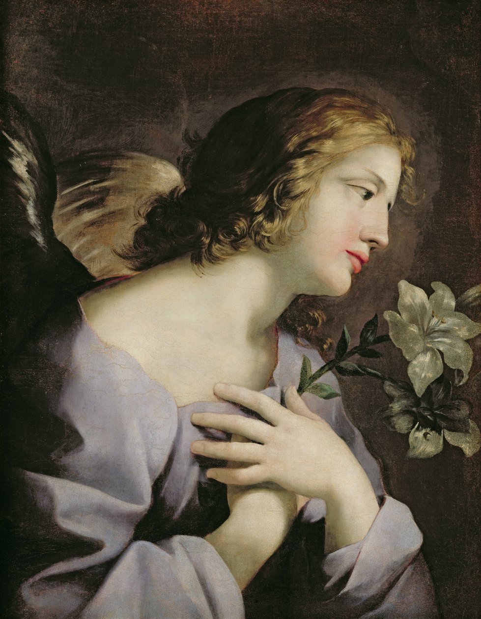 Bebudelsesenglen, ca.1650 af Giovanni Francesco Romanelli