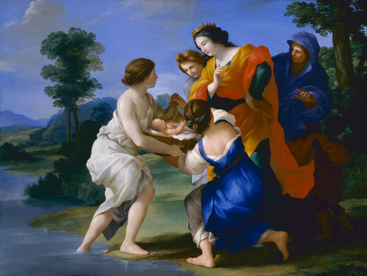 Findelsen af Moses af Giovanni Francesco Romanelli
