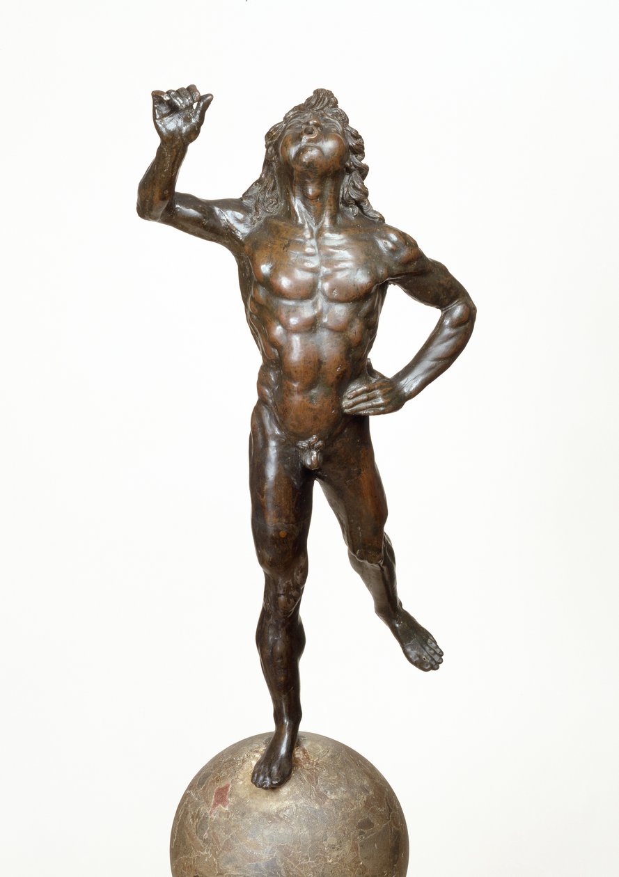 Mercury Taking Flight, ca. 1515 (kobberlegering, breccia og træ) af Giovanni Francesco Rustici