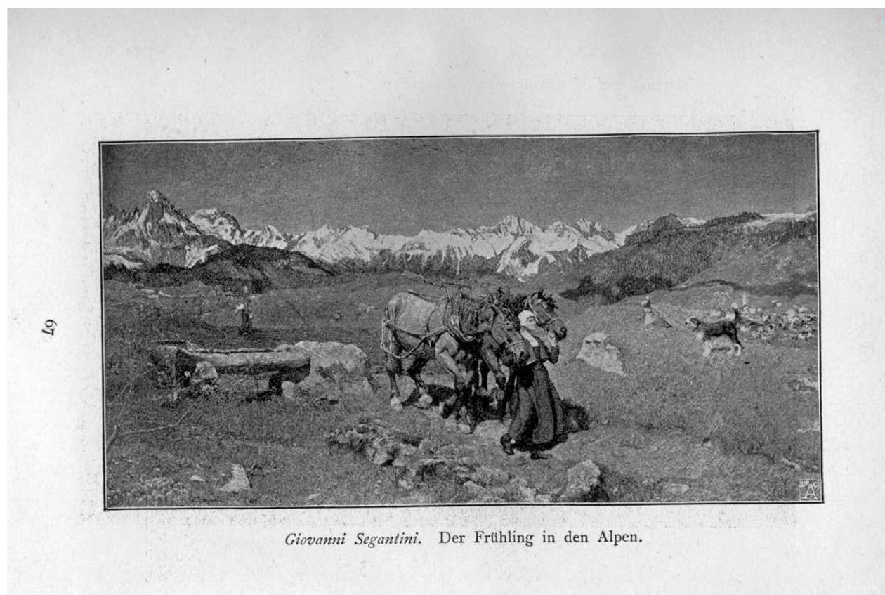 Forår i Alperne af Giovanni Segantini