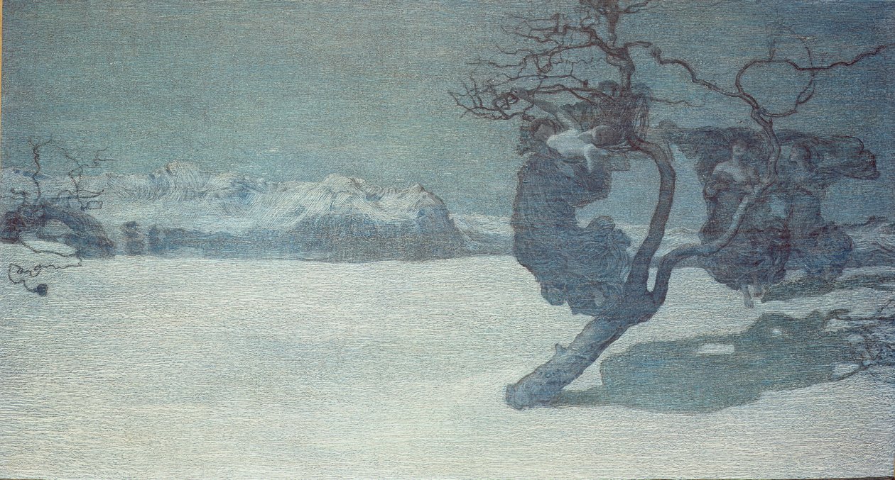 De dårlige mødre, 1896-97 (olie på kort) af Giovanni Segantini