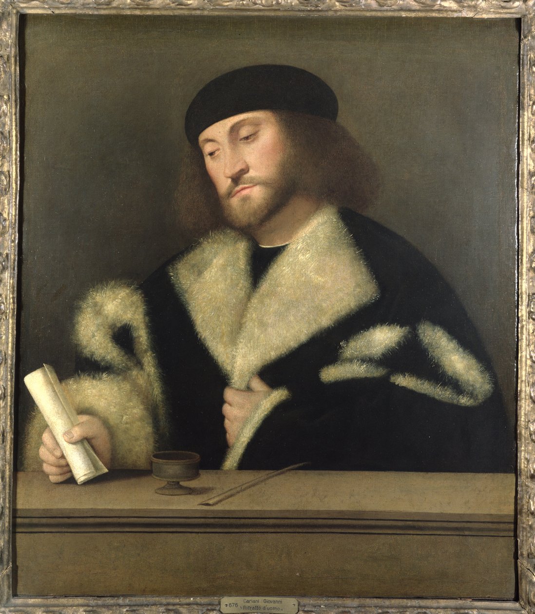 Portræt af en mand af Giovanni de Busi Cariani