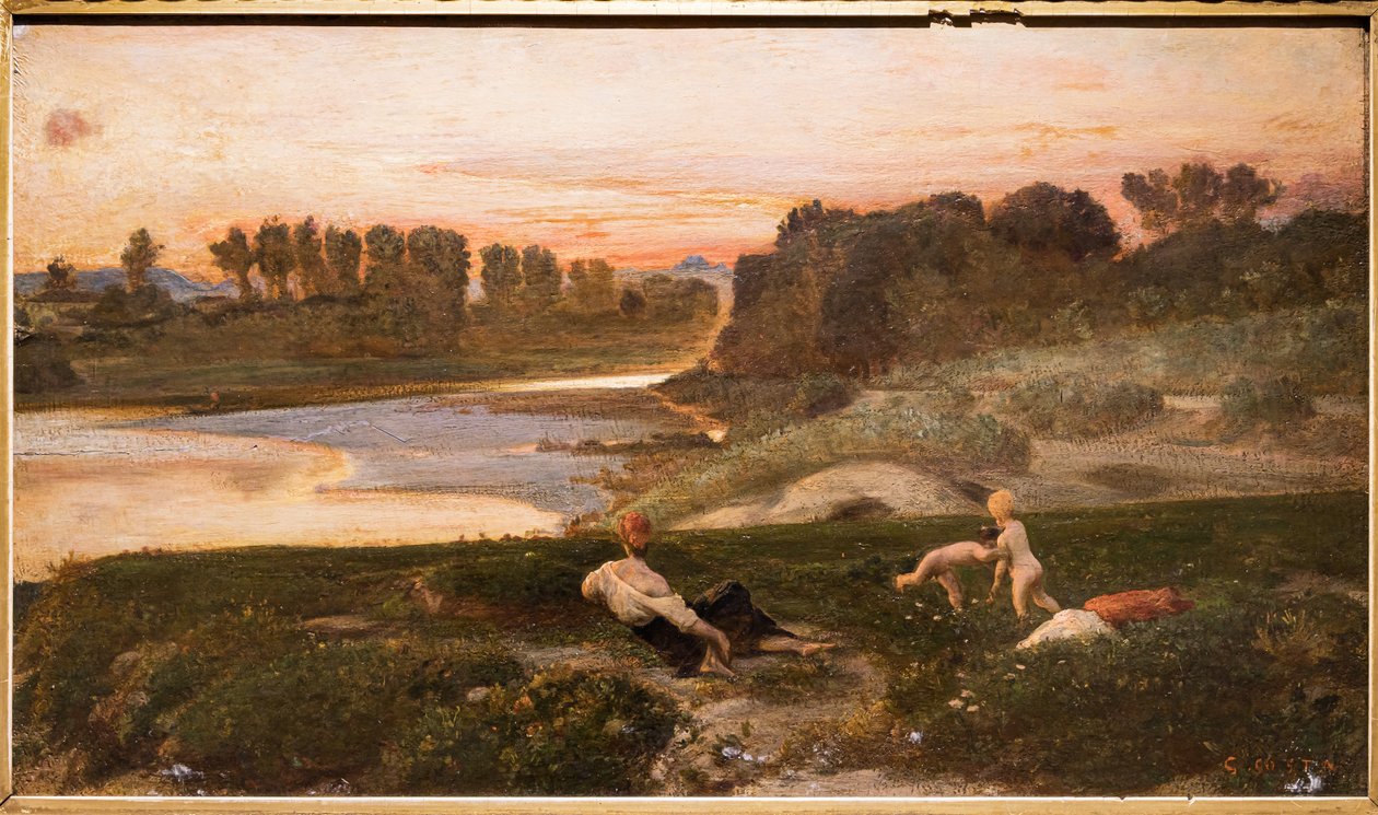 En eftermiddag på Cascine af Giovanni Costa