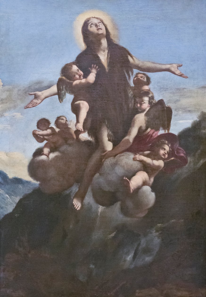Maria Magdalenas himmelfart af Giovanni (school of) Lanfranco