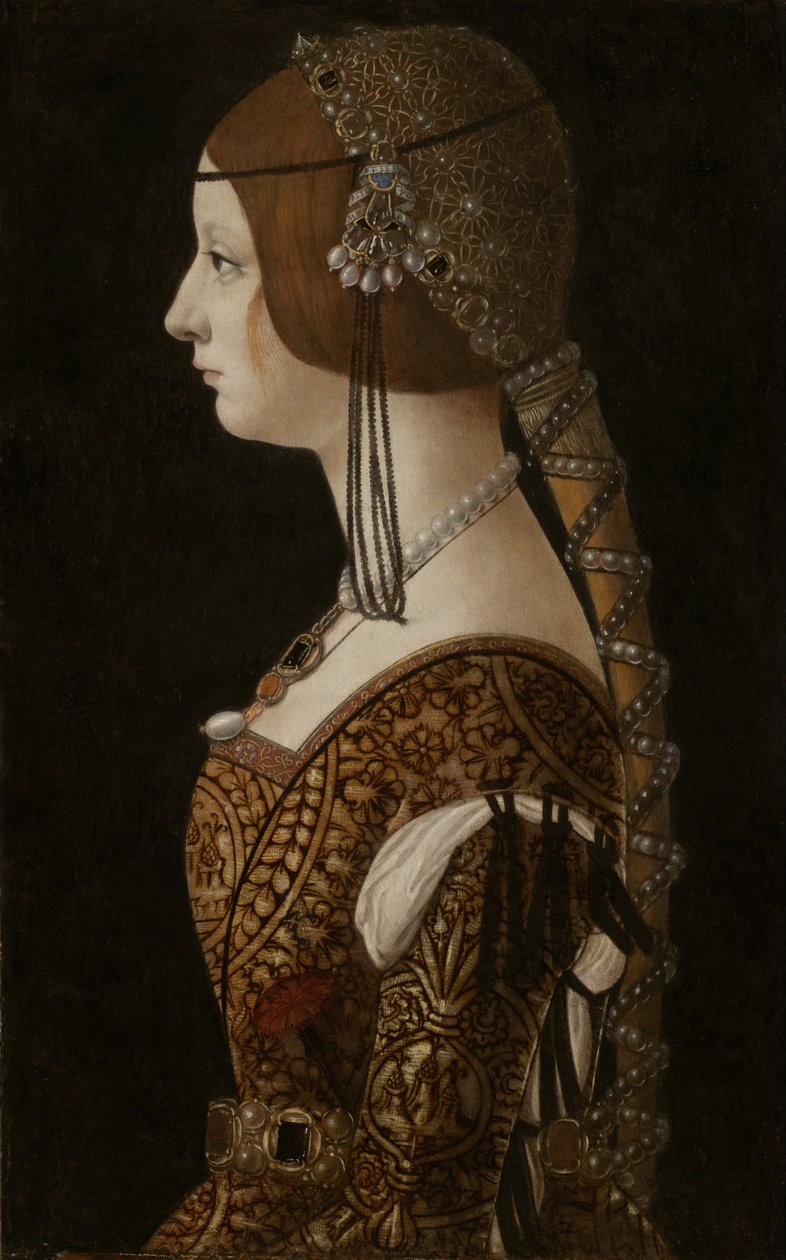 Bianca Maria Sforza af Giovanni Ambrogio de Predis