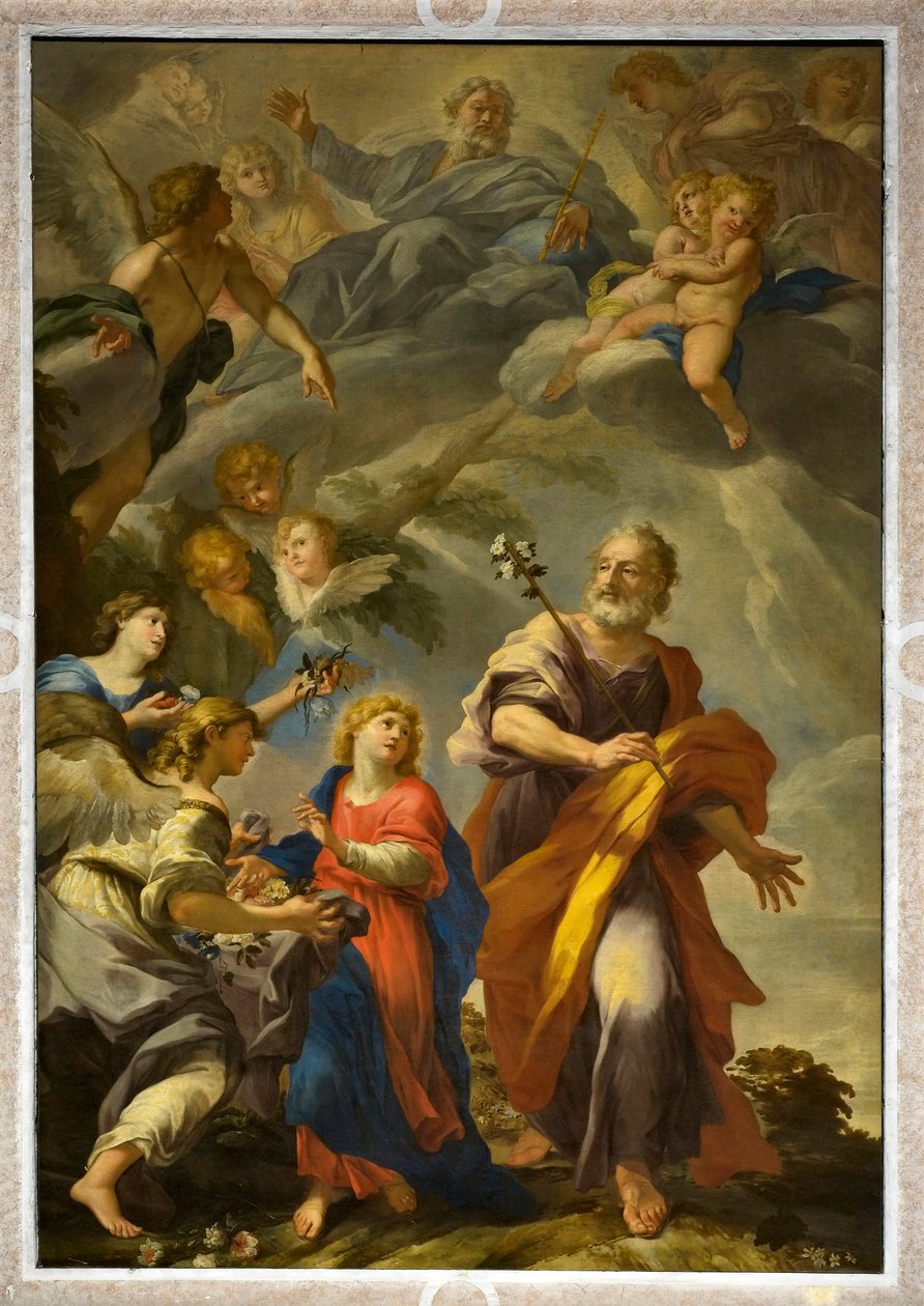 Sankt Josef med Jesusbarnet af Giovanni Andrea Carlone