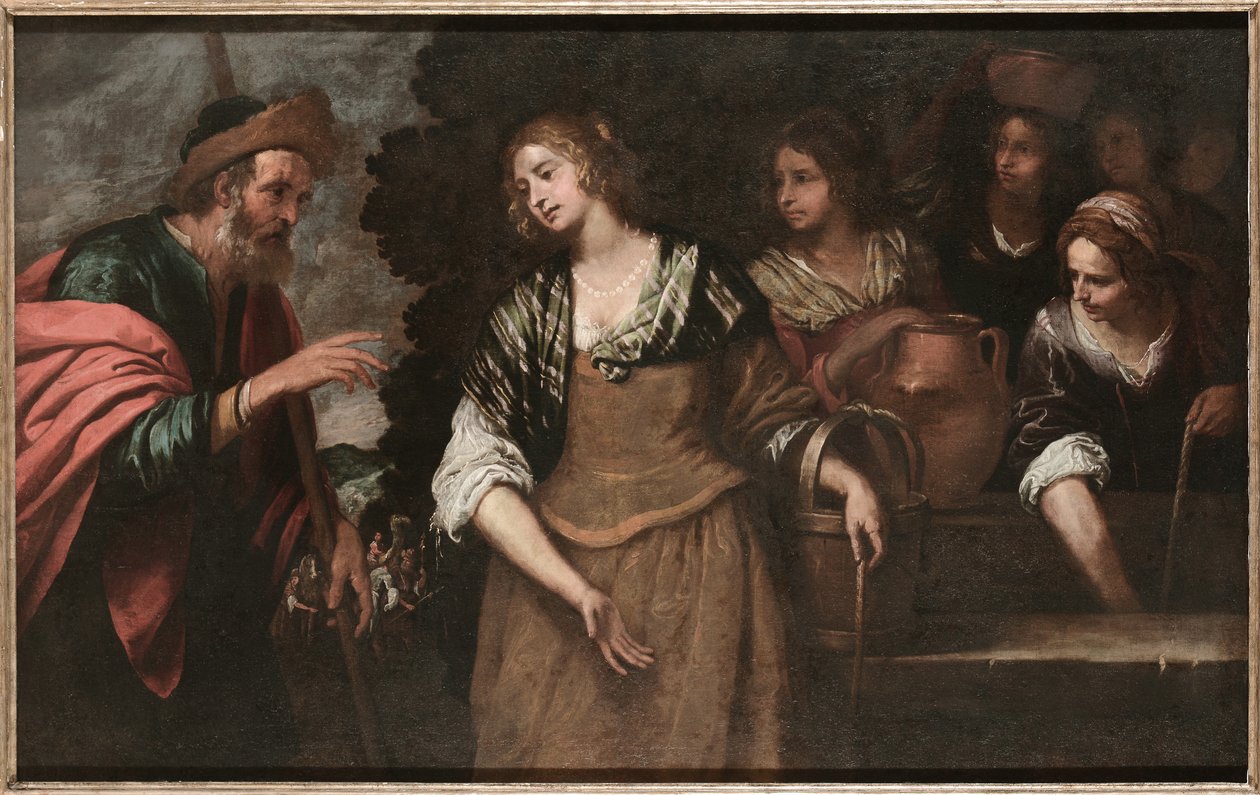 Rebecca ved Brønden. af Giovanni Andrea de Ferrari