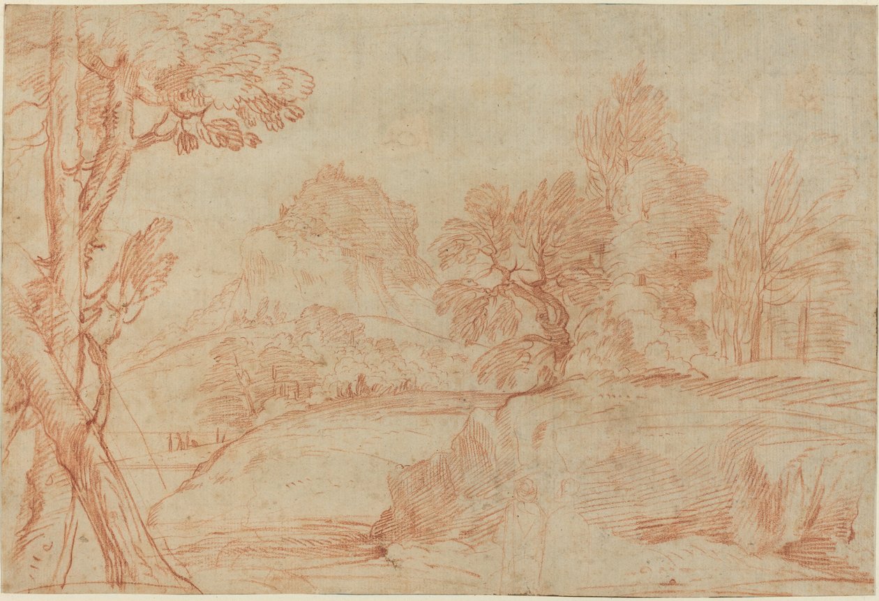 Klassisk Landskab af Giovanni Angelo Canini