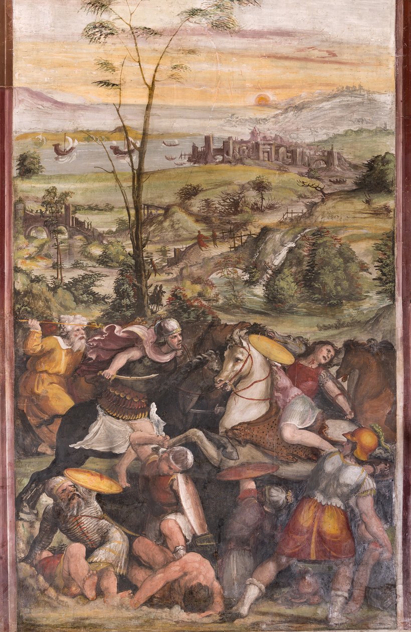 Slaget ved Issus af Giovanni Antonio Bazzi Sodoma