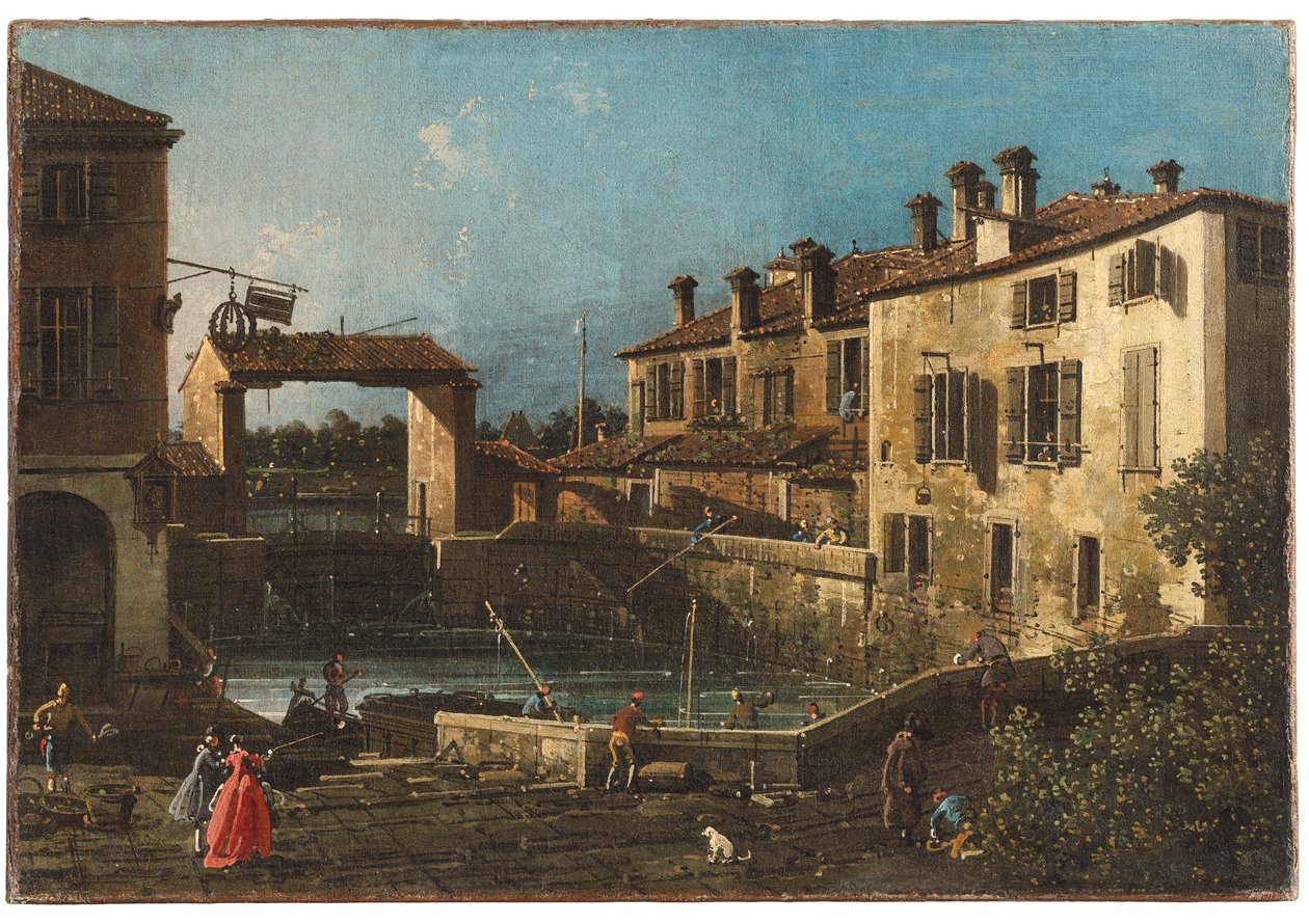Dolo, på Brenta af Giovanni Antonio Canal
