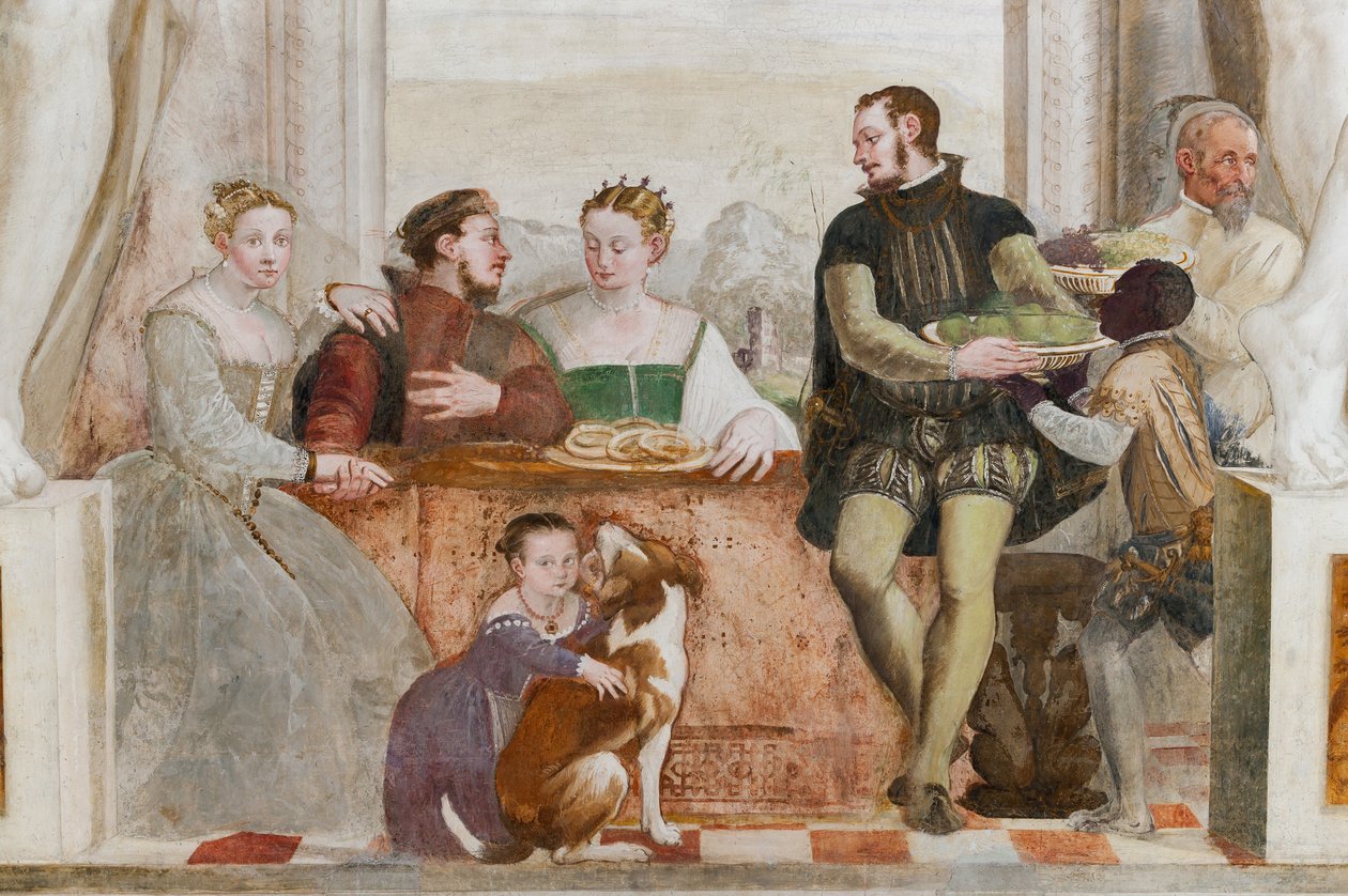 The Banket, Main Hall, ca. 1570 (fresco) af Giovanni Antonio Fasolo