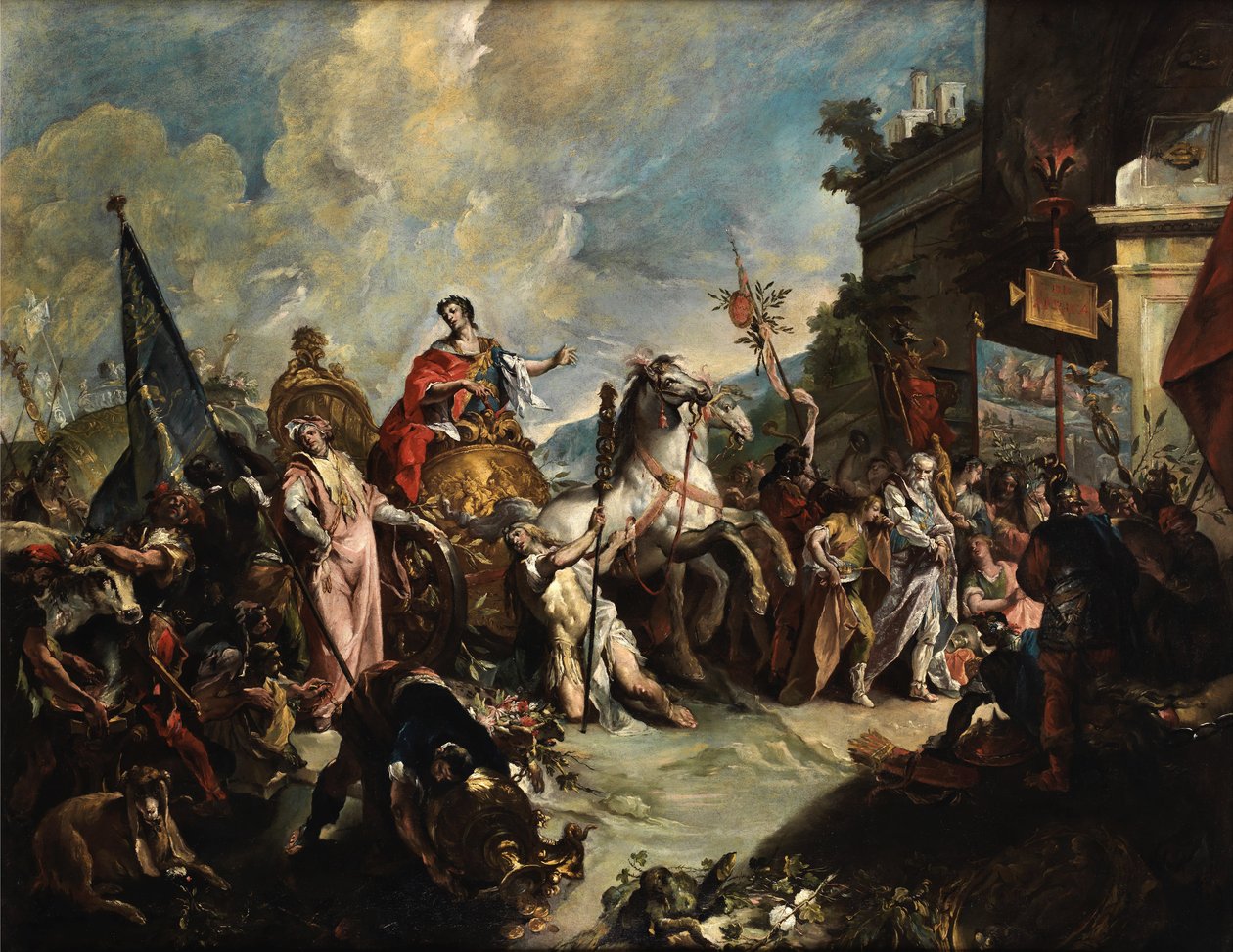 Giovanni Antonio Guardi Scipios triumftog af Giovanni Antonio Guardi