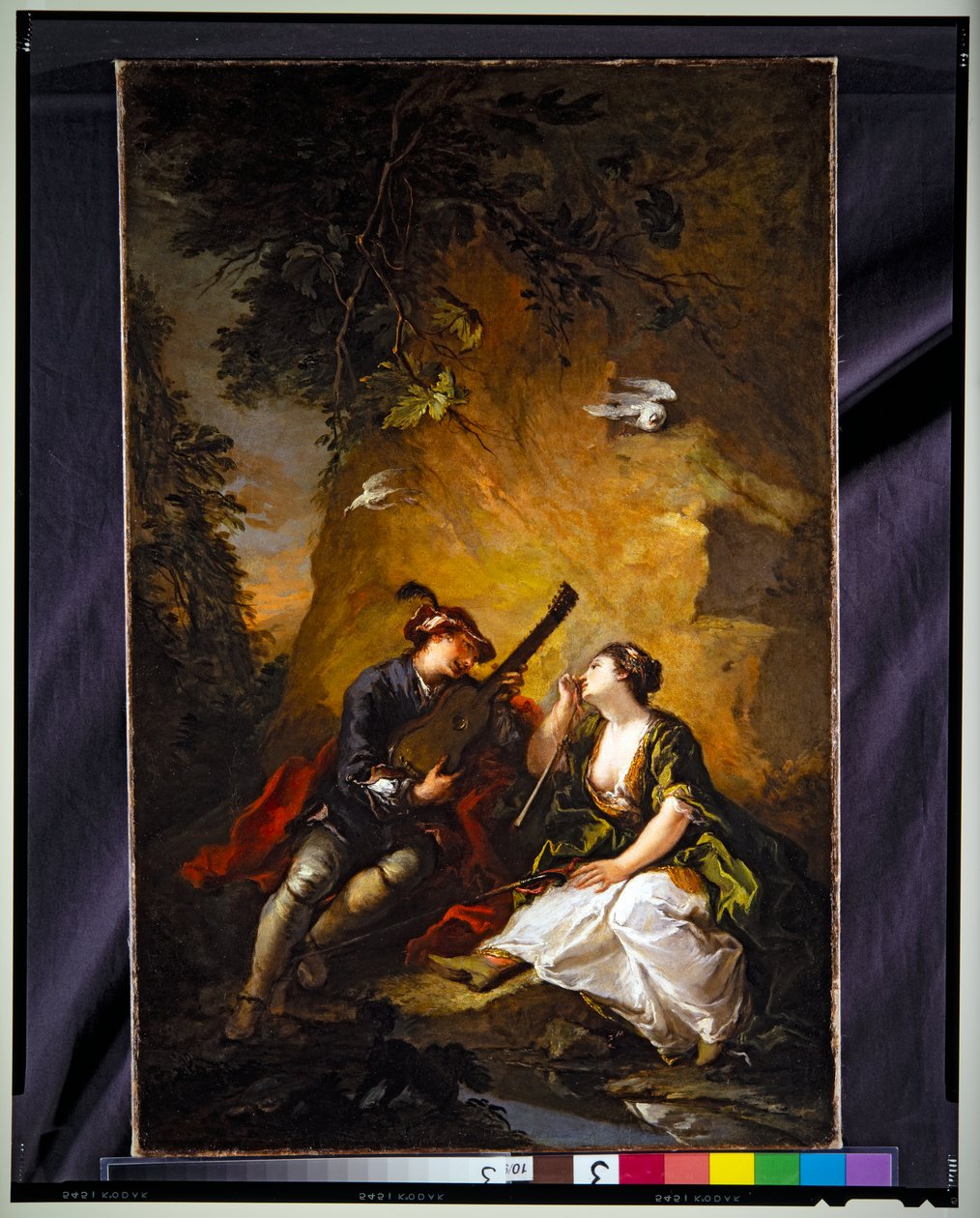 Musikalske elskere (Scene Galante) af Giovanni Antonio Guardi
