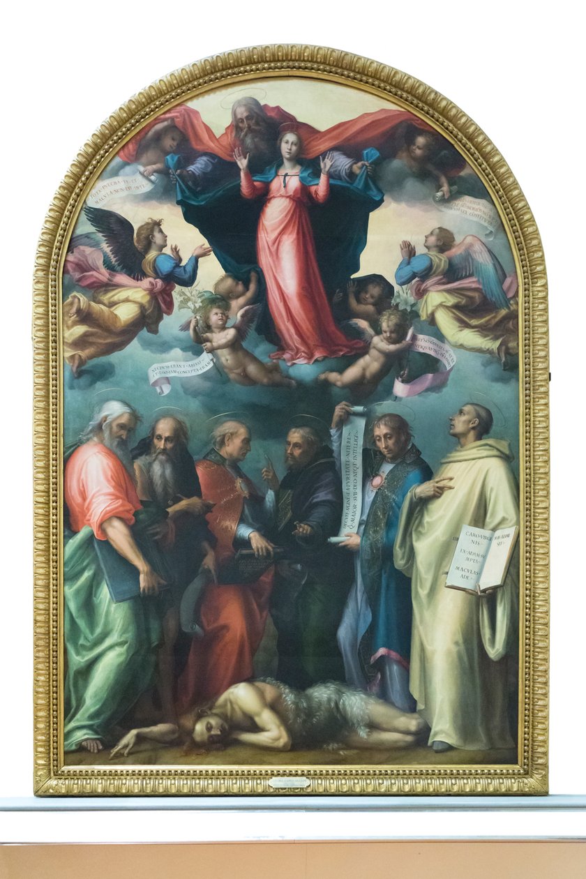 Strid om den ubesmittede undfangelse af Giovanni Antonio Sogliani