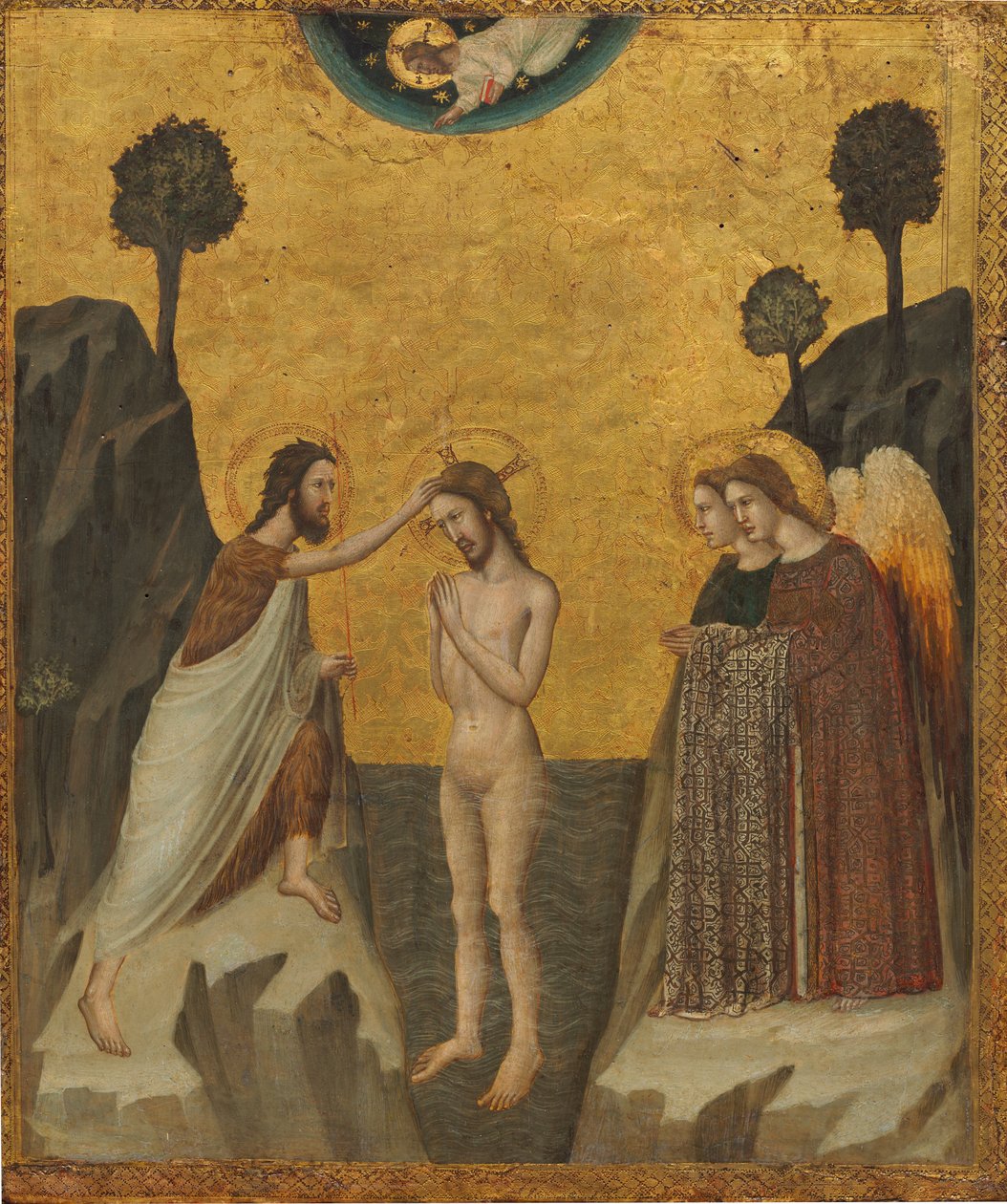 Kristi dåb, ca. 1335. af Giovanni Baronzio