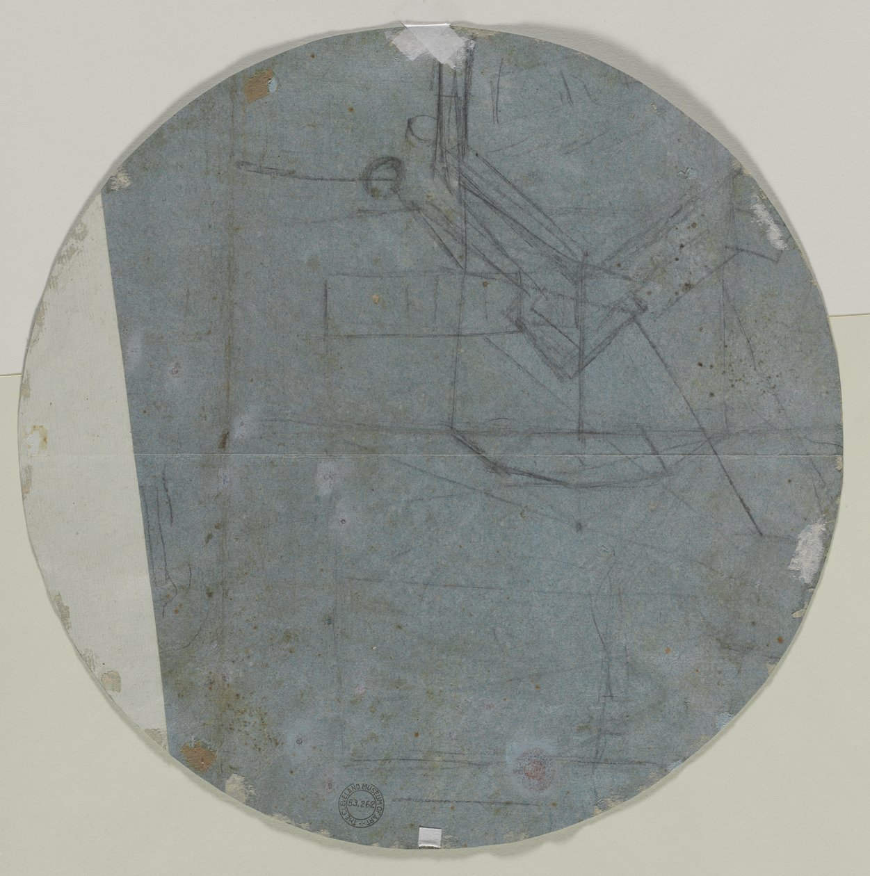 Arkitektonisk skitse(?) (verso) af Giovanni Battista Benaschi