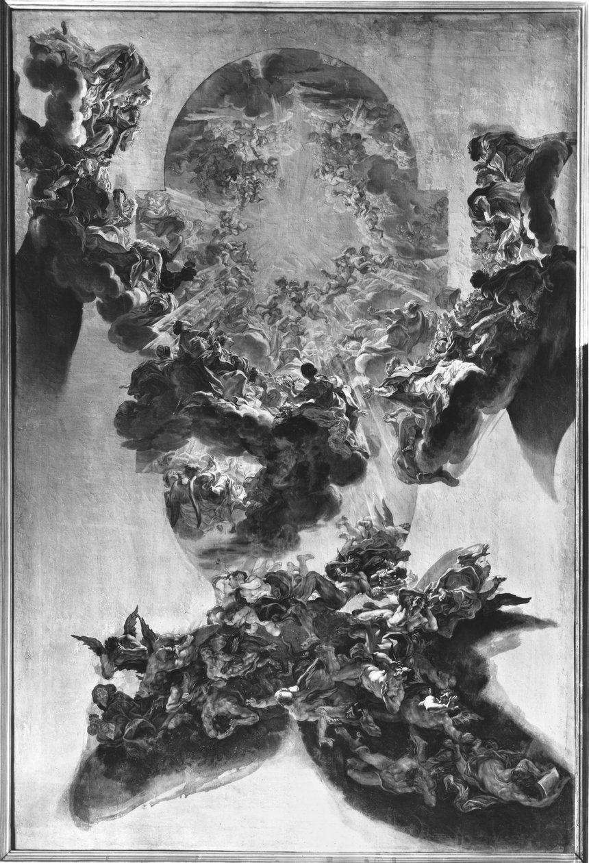 Triumf i Jesu navn af Giovanni Battista Gaulli