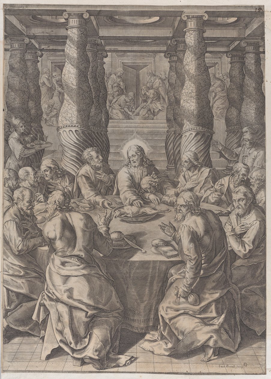 Den sidste nadver, ca. 1580. af Giovanni Battista Mazza