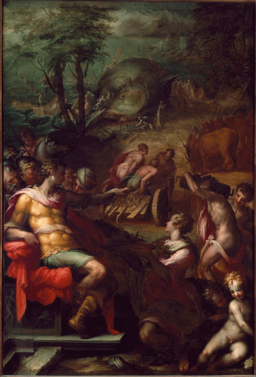 Oprør af ravgrå (Maleri af Giovanni Battista Naldini