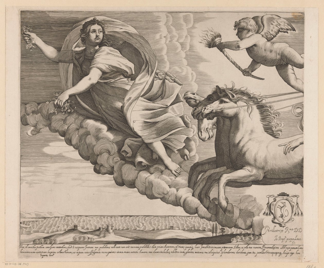 Apollo og Aurora (venstre del) af Giovanni Battista Pasqualini