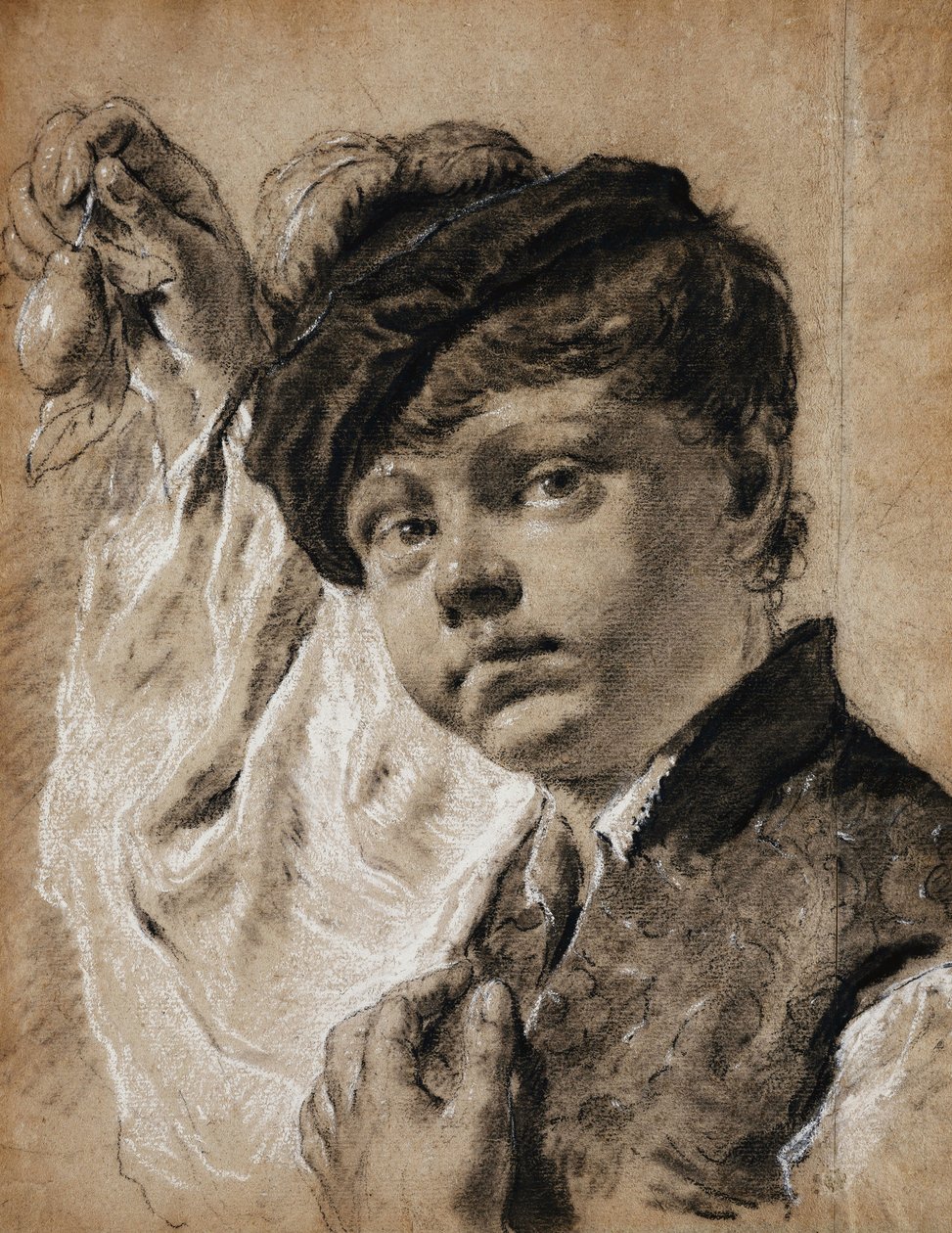 En dreng der holder en citron, af Giovanni Battista Piazzetta