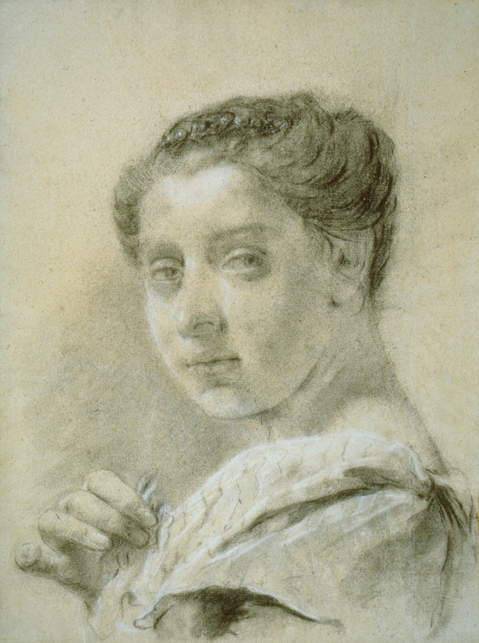 Portræt af en ung kvinde af Giovanni Battista Piazzetta
