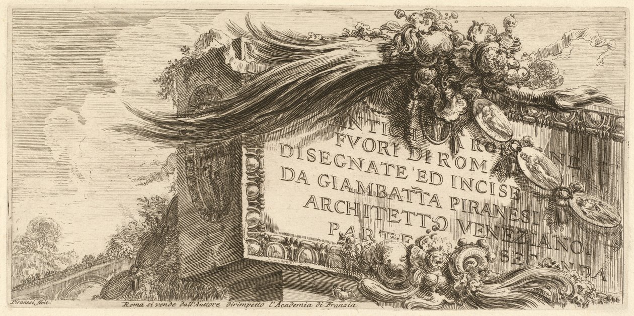 Frontispice til anden del af Giovanni Battista Piranesi