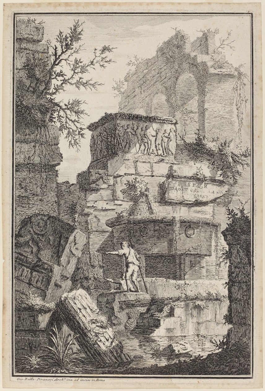 Ruiner af gamle bygninger af Giovanni Battista Piranesi