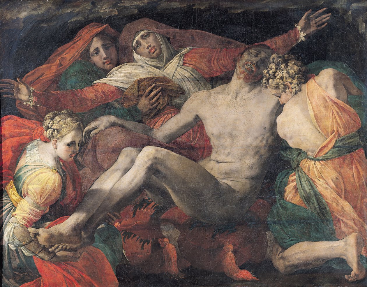 Pieta, 1530-35 af Giovanni Battista Rosso Fiorentino