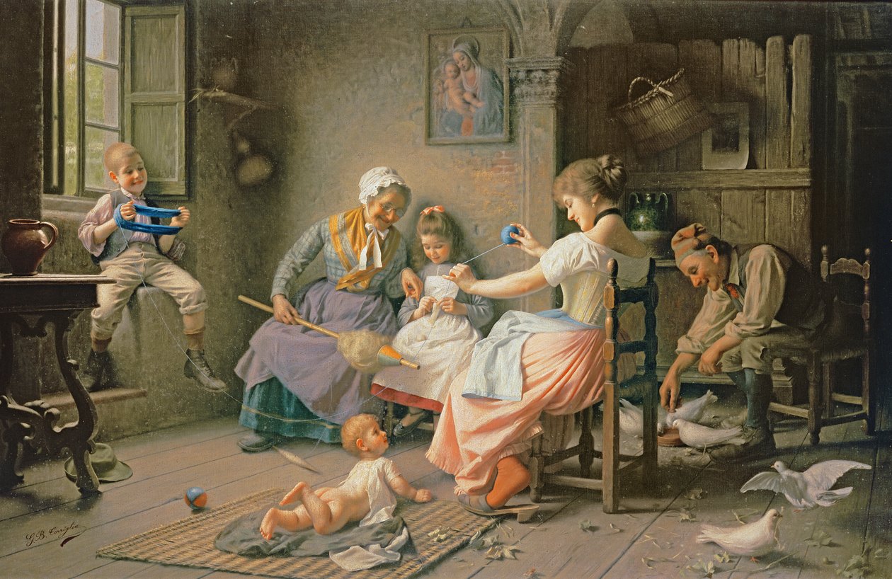Hjælper mor af Giovanni Battista Torriglia