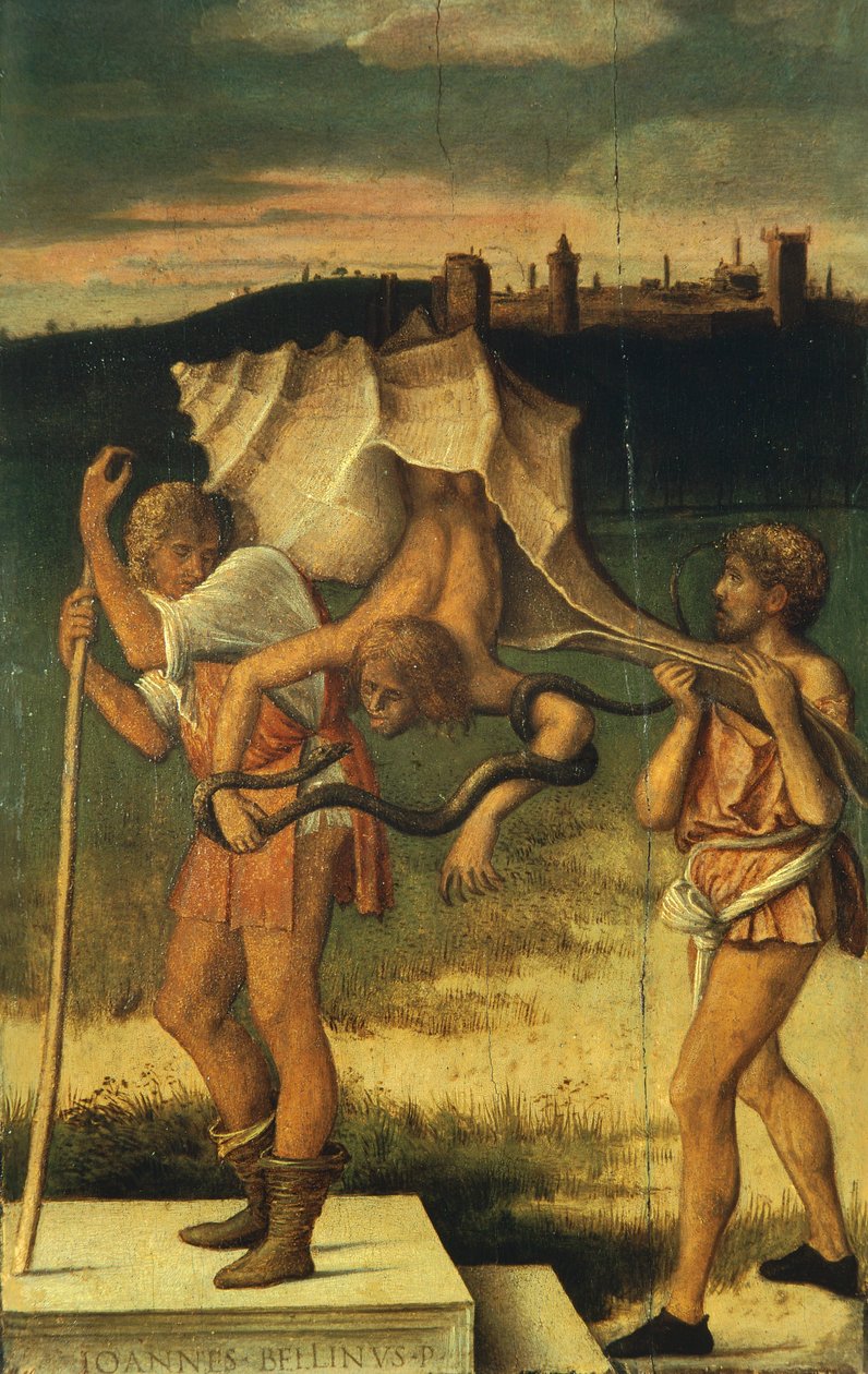 Allegori Ondsindet sladder (eller bagvaskelse) af Giovanni Bellini