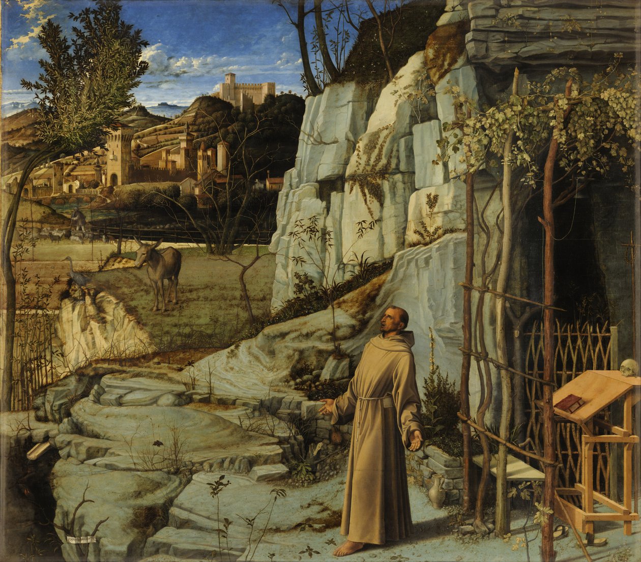 Saint Francis in the Desertdani af Giovanni Bellini