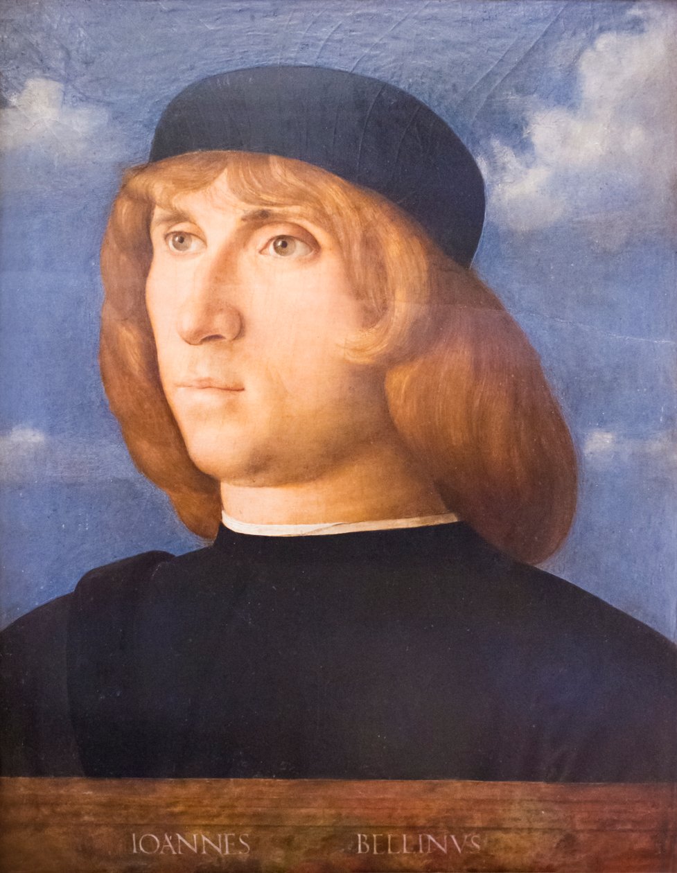 Selvportræt (olie på panel) af Giovanni Bellini