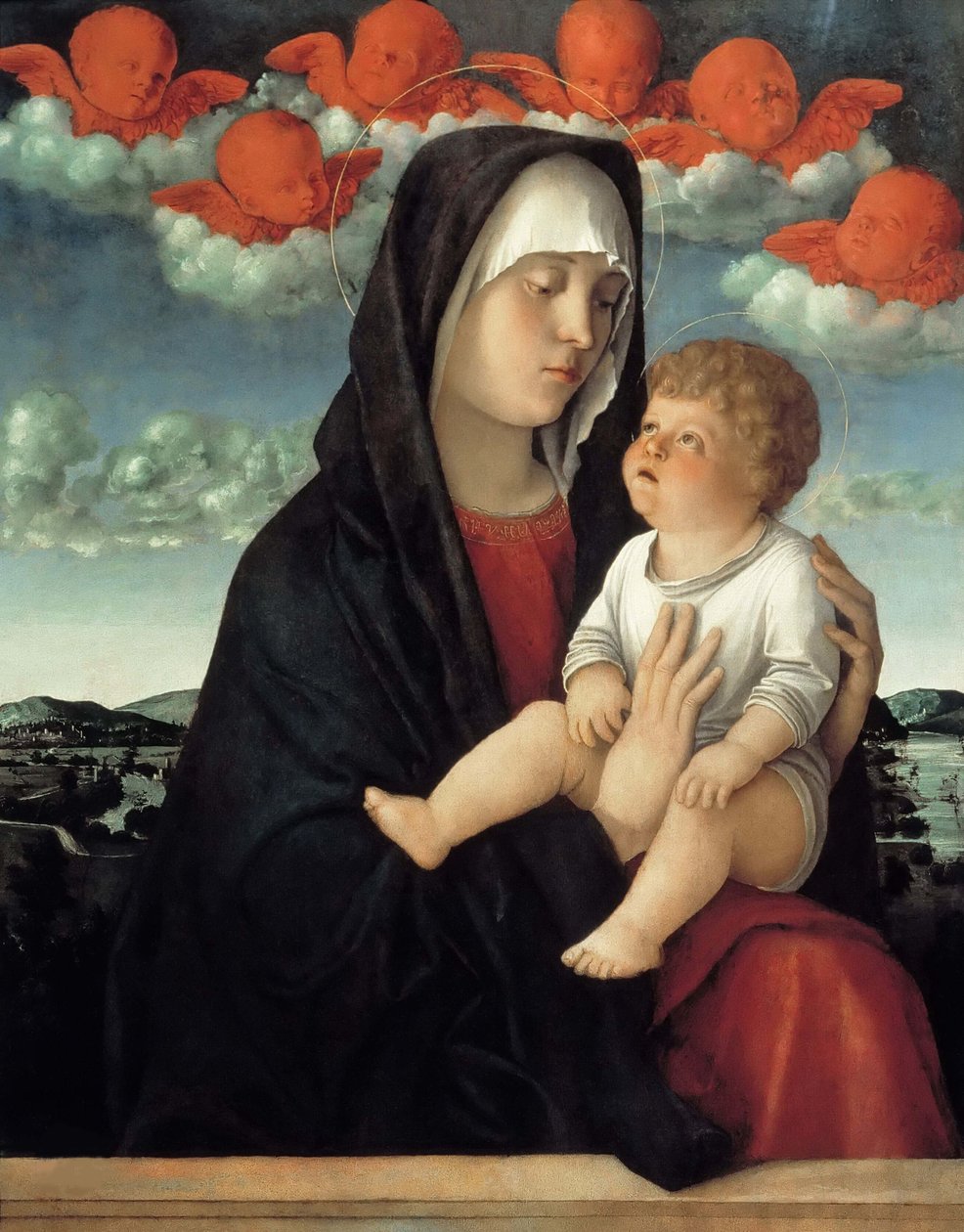 Jomfruen og barnet, ca. 1500. af Giovanni Bellini