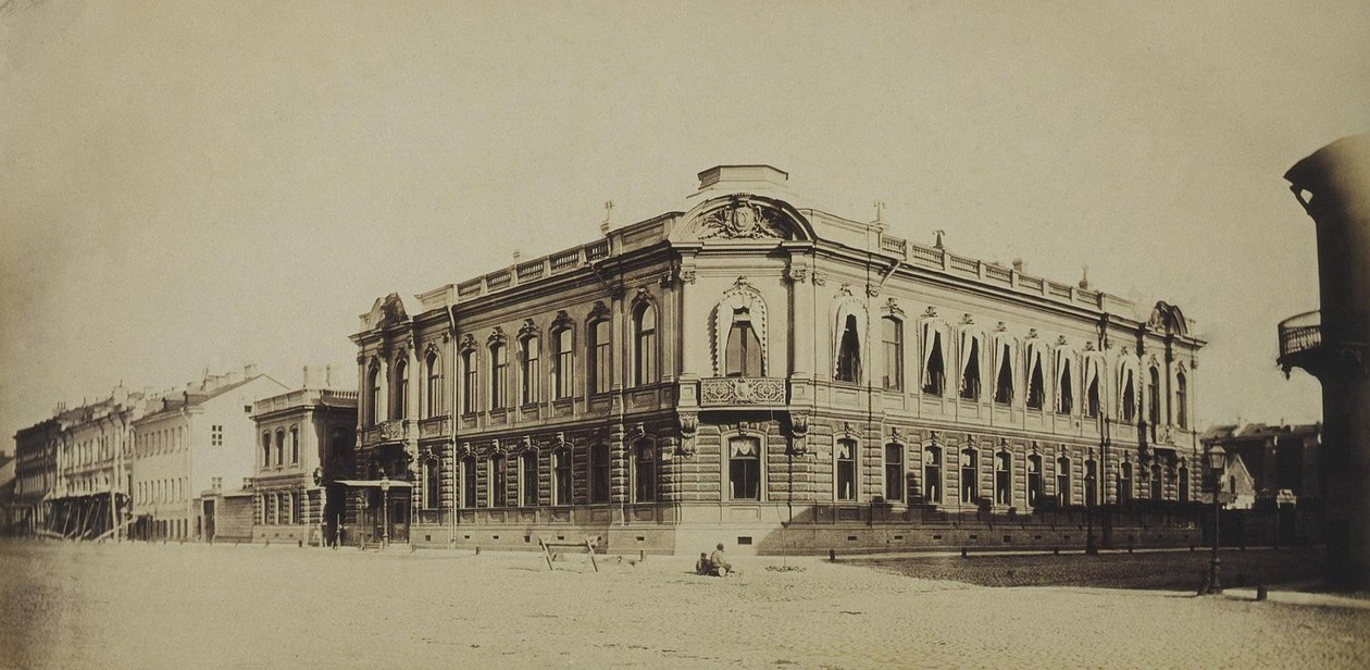 Stroganov-paladset i Sankt Petersborg, 1860