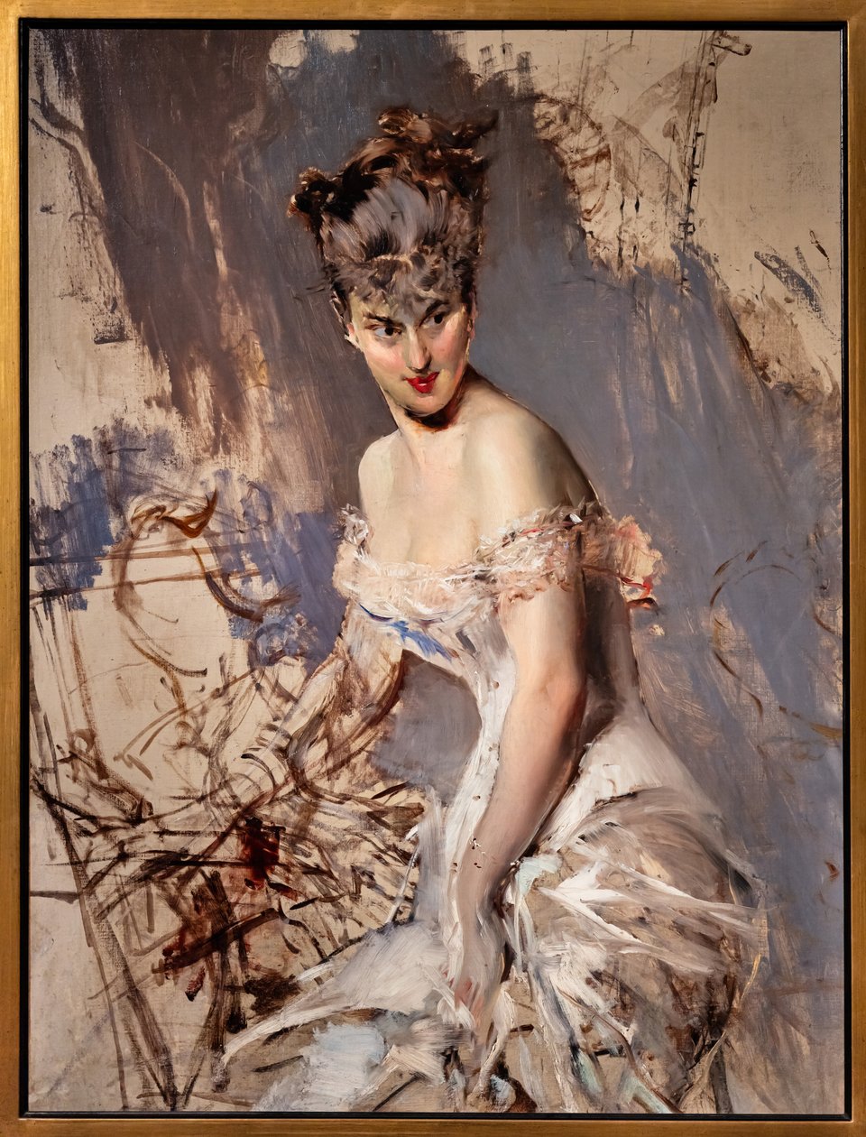 Portræt af skuespillerinden Alice Regnault af Giovanni Boldini